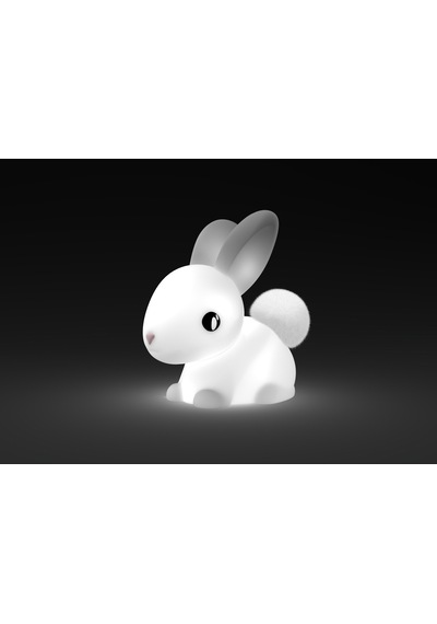 Dhink Silikon Şarjlı Gece Lambası Bunny Cotton Beyaz