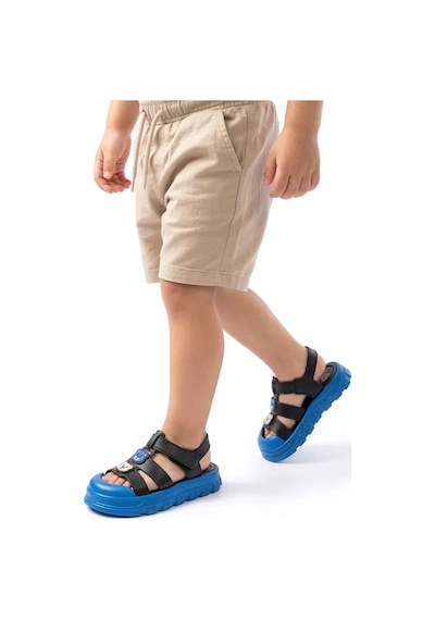 Kindep Kids Kaymaz Taban Çocuk Sandalet Siyah