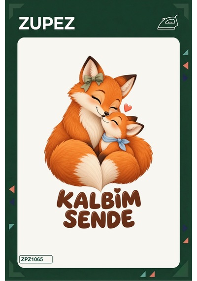 Kalbim Sende 19x25 Cm Ütüyle Uygulanan Baskı Zpz1065 - 928156698