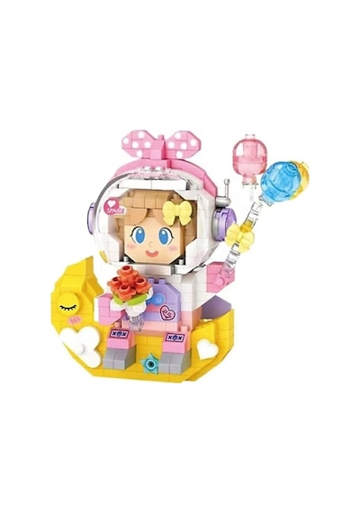 Mey İthalat Lz-8828 Kiz Astronot 410 Parça Block Oyuncak