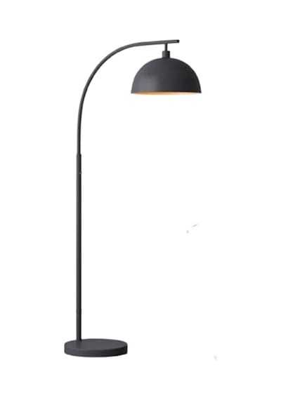 Mylights Retro Rustik Metal Lambader Köşe Lambası Yerden Aydınlat Siyah