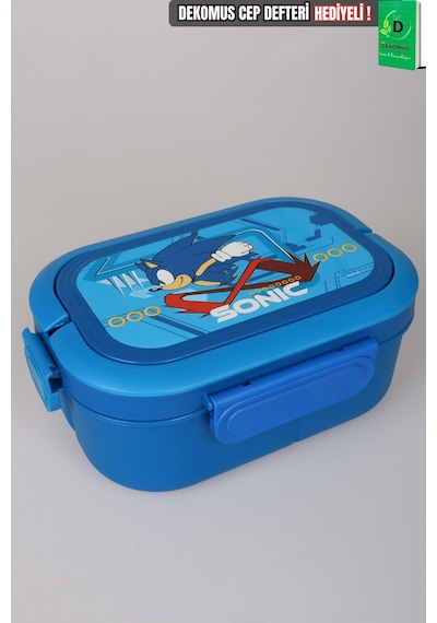 X Dekomus Lisanslı Sonic 3 Bölmeli Beslenme Kabı / Lunch Box Altın