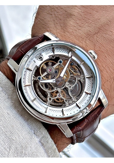 Tı-591f Tıger Otomatik Çelik Erkek Saati Metalik