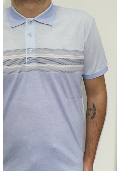Santa Dmctekstil Erkek Dijital Baskı Desenli Klasik Kesim Rahat Kalıp Cepsiz Polo Yaka T-shirt Mavi Santa Dmctekstil Erkek Dijital Baskı Desenli Klasik Kesim Rahat Kalıp Cepsiz Polo Yaka T-shirt Mavi