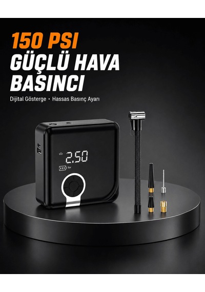 Shnstore Dijital Ekranlı Diyafram Tip Kompresör 150 Psı Güçlü Motorlu Shntknd0720 Ev Ve Yaşam Ev Ve Yaşam Xml Oto Bakım Seti Xml