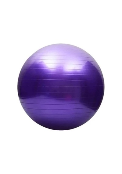 Mor Pilates Topu 65 Cm, Pompa İle