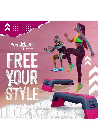 Çok Fonksiyonlu Aerobik Platform - Çok Yönlü Fitness İstasyonu, Ağırlık Tezgahı, Aerobik Stepper, Kardiyo Egzer