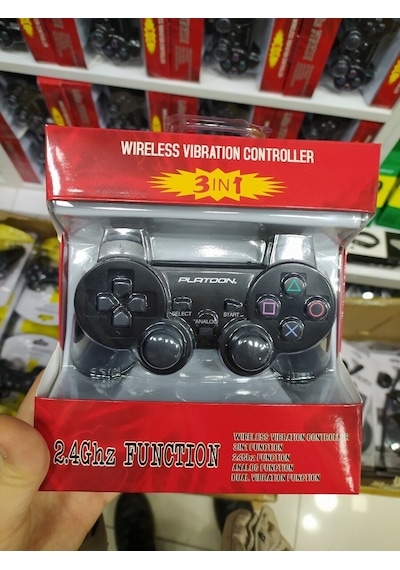 Platoon Pl-2860 Kablosuz Oyun Kolu Pc-Ps2-Ps3 Analog Dual Shock