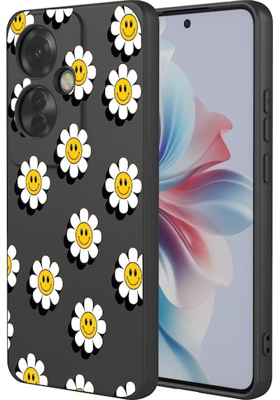 Oppo A5 İle Uyumlu Premier Kalite Özel Üretim Baskılı Silikon Telefon Kılıfı Bc 7 Siyah