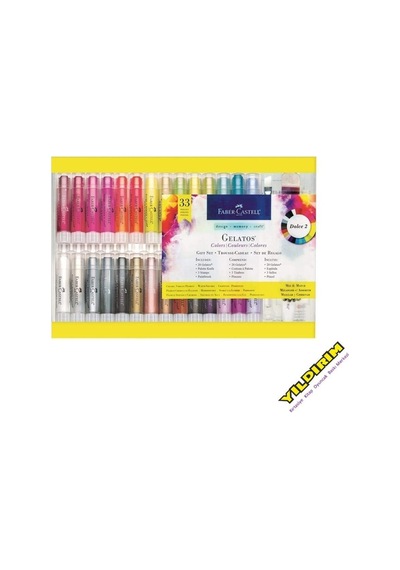 Gelatos 33 Renk Çevirmeli Mum Boya Crayons+spatula+fırça+desen Kalıpları+pallet Bıçak 33 Renk