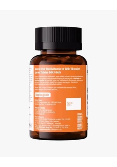 Anocin Hair Multivitamin Mineral 30 Kapsül