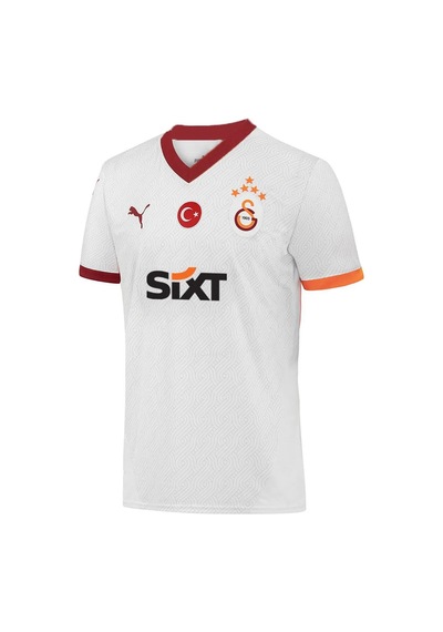 Gsstore Galatasaray Lisanslı 2024/25 5 Yıldızlı Beyaz Deplasman Taraftar Forma Beyaz