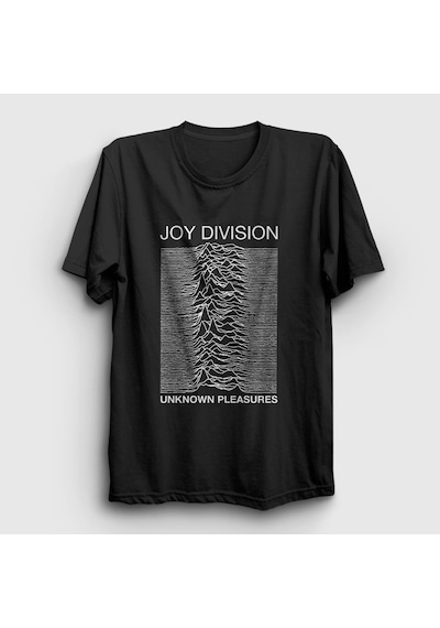 Presmono Unisex Unknown Pleasures Joy Division T-shirt Siyah