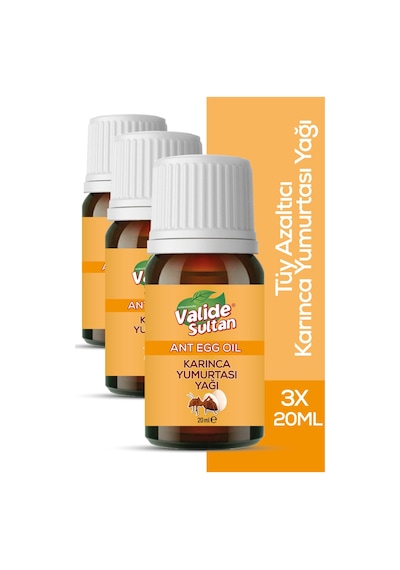 Valide Sultan Tüy Azaltıcı Karınca Yumurtası Yağı 3 x 20 ML