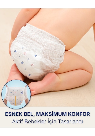 Külot Bebek Bezi 7 Numara (20-30 Kg) XX-Large 90 Adet -  Ekstra Aylık Paket, Sızdırmaz
