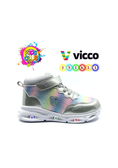 Vicco Poni Phylon Ortopedik Işıklı Çocuk Bot Gümüş