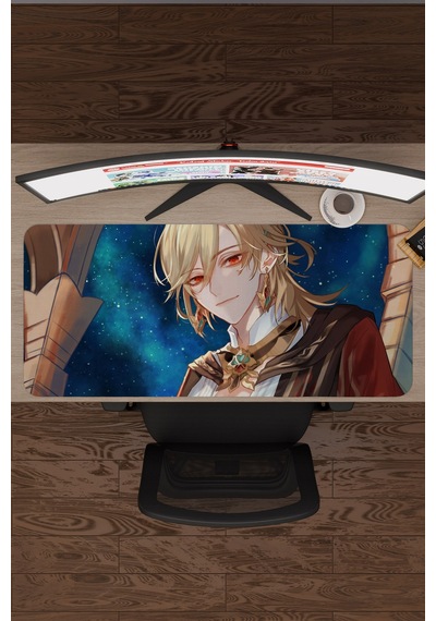 Kaveh Genshin Impact Anime Oyuncu V3 - 90x40 Xxl Gaming Mouse Pad Fare Altlığı