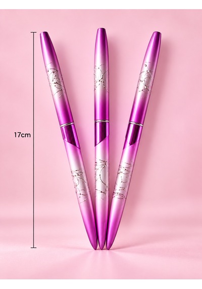3'lü Kapaklı İnce Nail Art Detay Çizim Ve French Fırça Seti Lila Lın-007