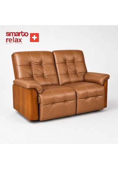 Smarto Relax Berlin İkili Yatar Ayak Uzatmalı Ergonomik Deri Tv Koltuğu Baba Koltuğu Kahverengi