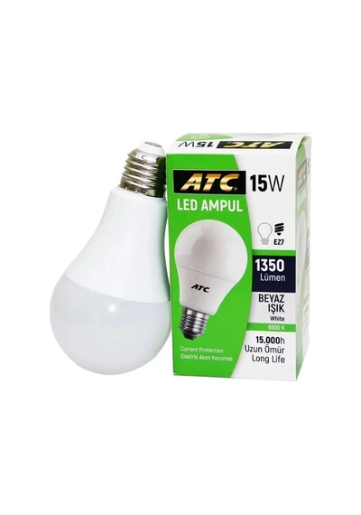 15 W Beyaz Led Ampul Beyaz - Çok Renkli