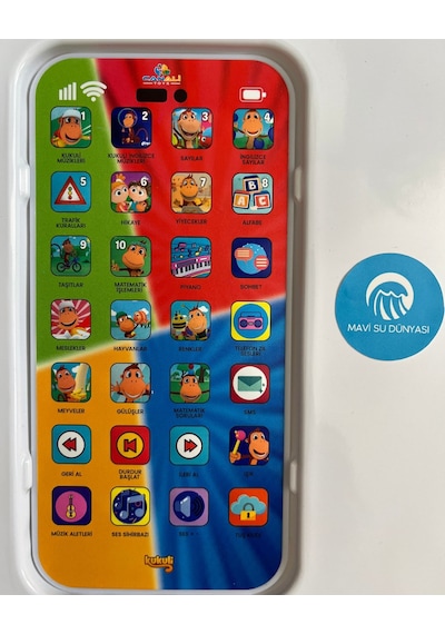 Eğitici Çok Özellikli Kukili Şarjlı Telefon 500 Farklı Sesli