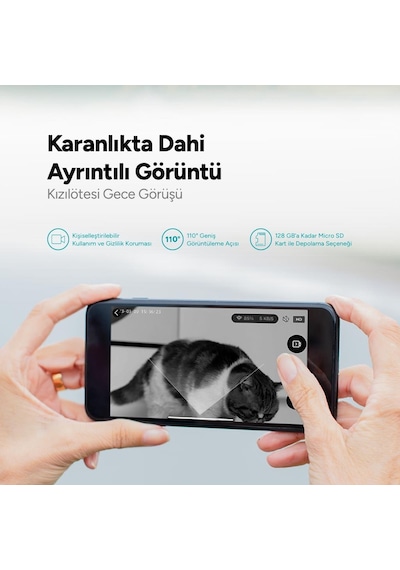 Ttec Foodi Pro Full Hd Kameralı Çift Yönlü Görüşmeli Otomatik Kedi Köpek Besleyici 4 L