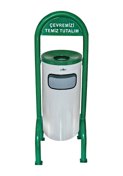 Palex 3560-3 Bahçe Tipi Çöp Kovası Ayaklı Boyalı