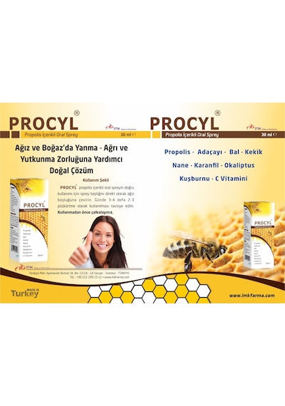 Procyl Propolis İçerikli Oral Sprey 30ml