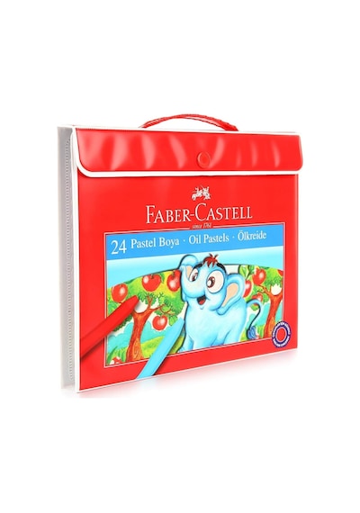 Faber-castell Taşınabilir Çantalı Pastel Boya Seti, 24 Renk, Yumuşak Ve Rahat Kullanım, Canlı Renkler, Kağıt Ve Genel