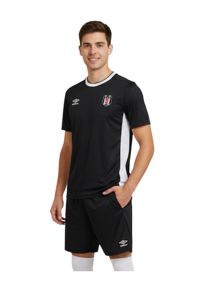 Beşiktaş Lisanslı Umbro Siyah Nostaji Forma Siyah-beyaz
