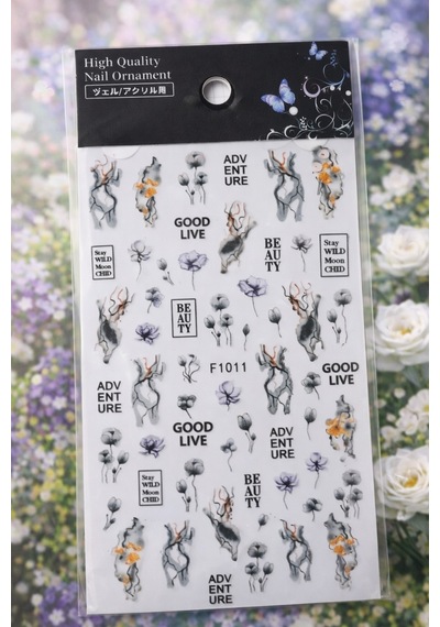 Urban Butterfly & Abstract Nail Art Sticker Series No:02