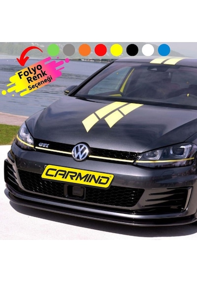 Vw Golf Gtı Dark Shine Ön Kaput Sticker