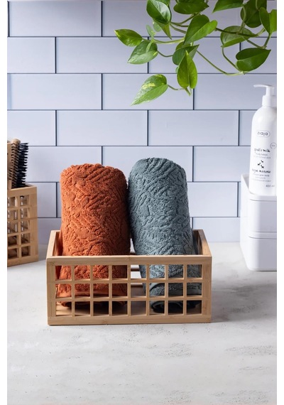 Bambu Organizer Büyük Dolap İçi Düzenleyici Sepet 18x26 Cm Bambu