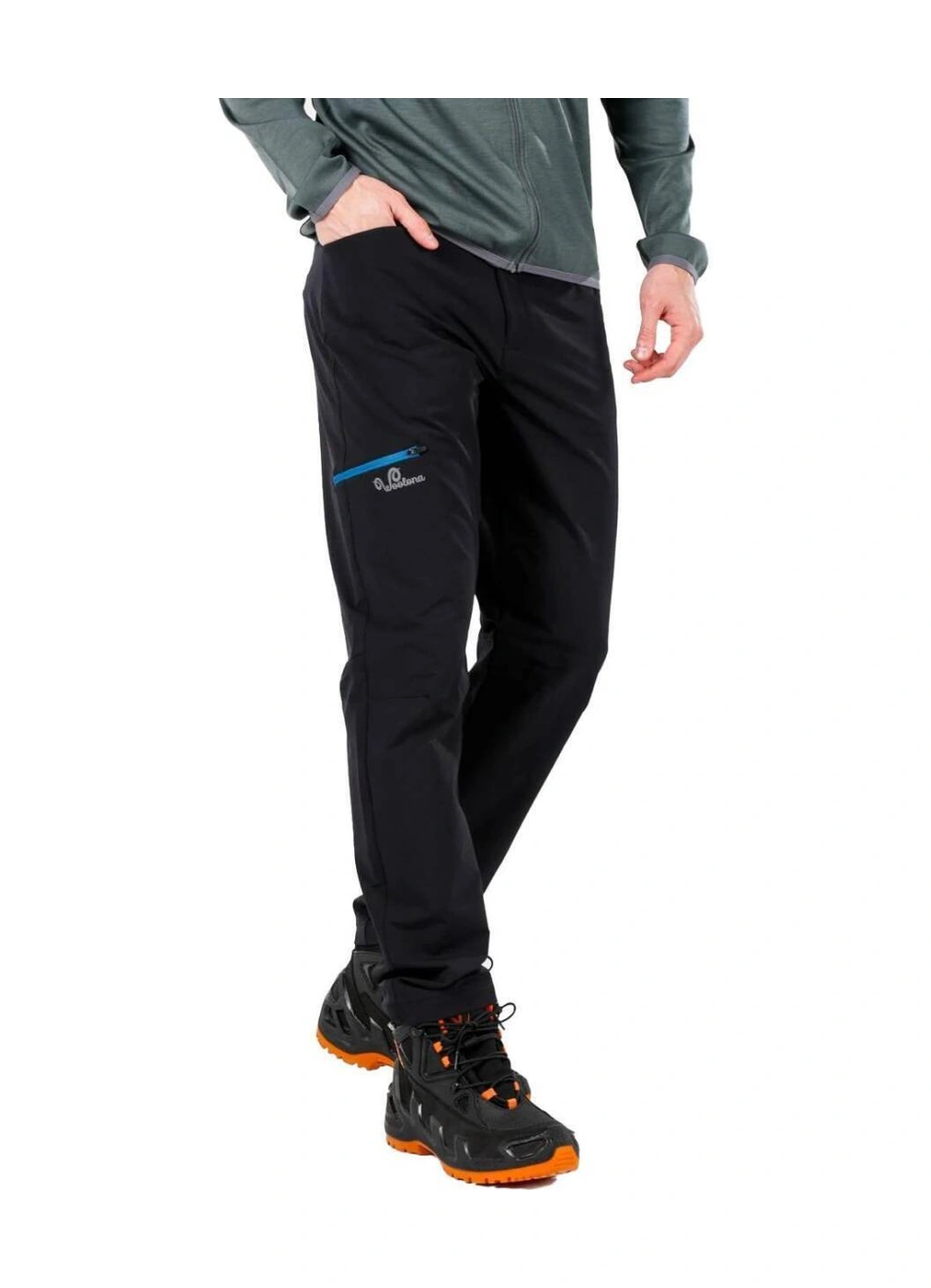 Woolona Trek Çift Yüzlü Erkek Trekking Pantolonu Black