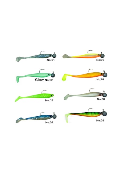 Captain Dagi Duck Shad 9cm +jig Head 17gr Modifiyeli Hazır Silikon Yapay Yem