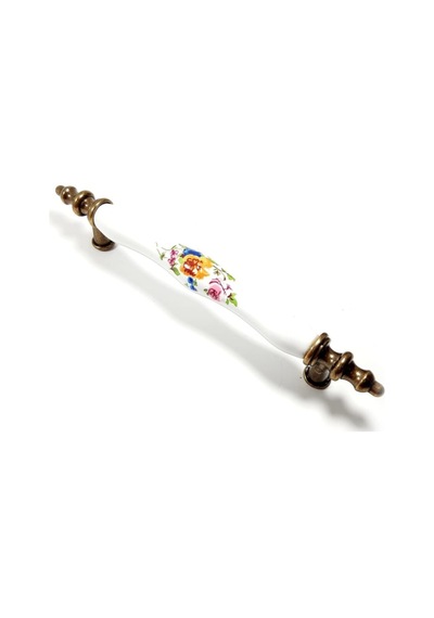 Asos 128 Mm Porselen Kulp Modelleri Dolap Çekmece Mobilya Mutfak Kulbu 137 Antik Sarı