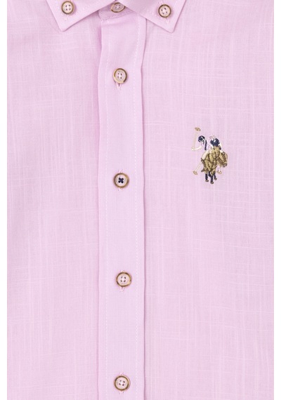 U.s. Polo Assn. Erkek Çocuk Pembe Gömlek Basic 50283994-vr041 Pembe