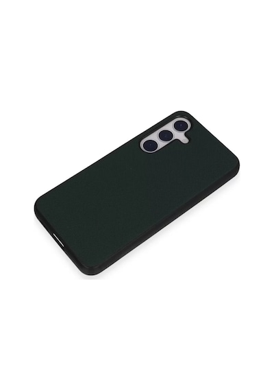 Newface Samsung Galaxy S24 Kılıf Taft Kapak - Koyu Yeşil