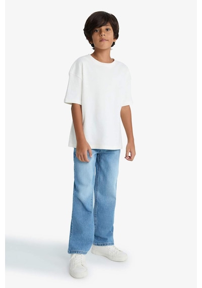 Defacto Erkek Çocuk Wide Leg Geniş Paça Pantolon F0452a825aunm35 Mavi Defacto Erkek Çocuk Wide Leg Geniş Paça Pantolon F0452a825aunm35 Mavi