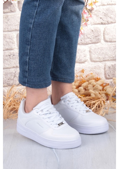 M.p 252 6049 Rahat Hafif Orijinal Ürün Kadın Sneaker Spor Ayakkabı Beyaz