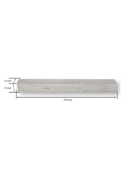 Mte 14x14x160 Hss-co10 Torna Kalemi Dın 4964/b