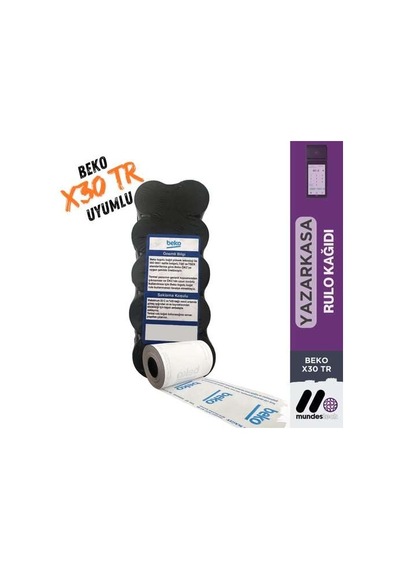 Beko X30 Tr Yazarkasa Rulosu 1 Paket - 10 Adet