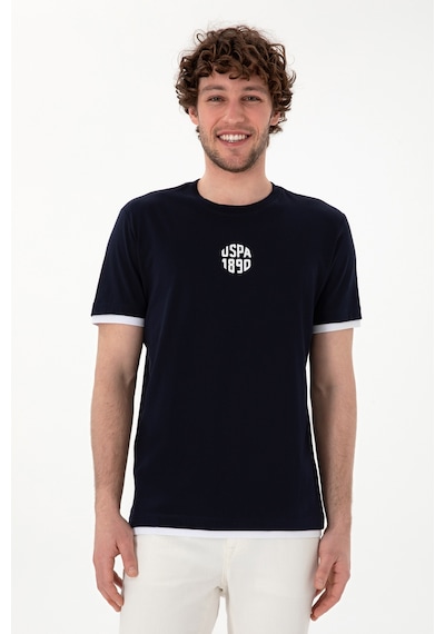 U.S. Polo Assn. Erkek Regular Fit Bisiklet Yaka Lacivert Tişört 50306900-VR033