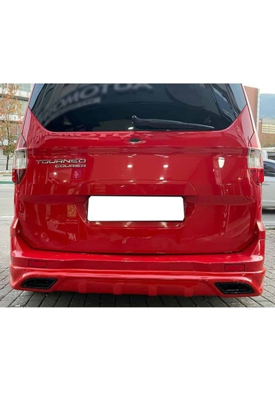 Ford Tourneo Courier Egzoz Görünümlü Arka Ek Plastik Siyah Difüzör Arka-bodykit-ek-karlık