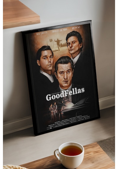 Goodfellas Siyah Ahşap Çerçeveli Poster, Dekoratif Film Duvar Tablosu