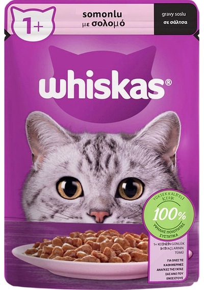 Somonlu Yaş Kedi Maması Poşet 85 Gr