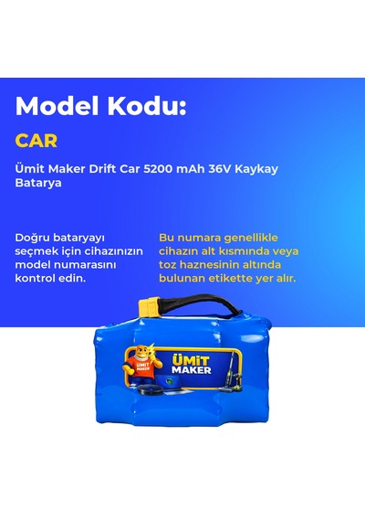 Drift Car 5200 Mah 36v Kaykay Batarya