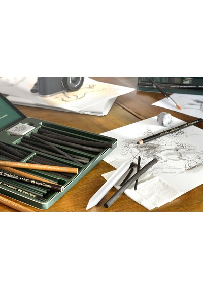 Faber-castell Pitt Monochrome Grafit Tebeşir 9b 124-Pembe