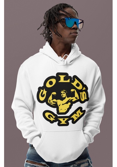 Sevbano Gold's Gym Arnold Tasarım Baskılı Unisex Oversize Bodybuilding Fi beyaz Sevbano Gold's Gym Arnold Tasarım Baskılı Unisex Oversize Bodybuilding Fi beyaz