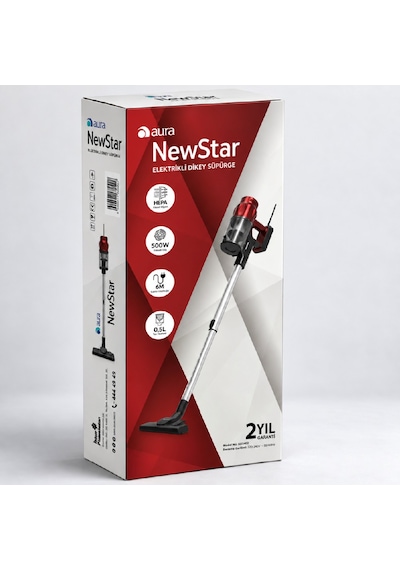 Aura New Star Kablolu Dikey Elektrikli Süpürge AU3402